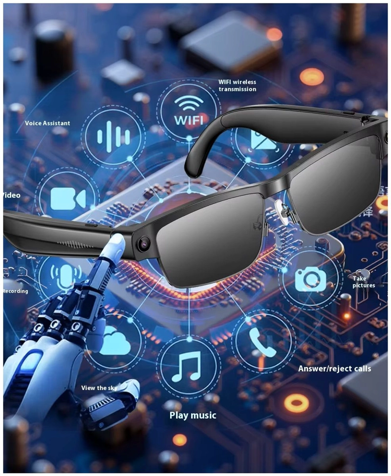 GAFAS INTELIGENTES CAMARA HD 8MP GRABACION 1200P TRADUCCION AI WIFI BLUETOOTH - 6