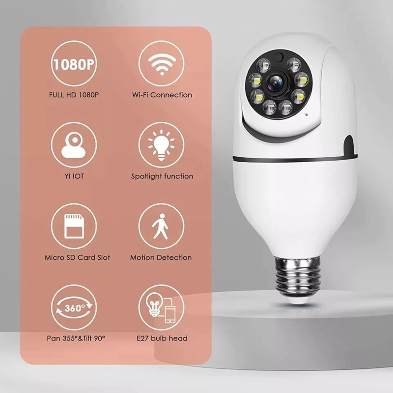 CAMARA INTELIGENTE IP WIFI 360° CON VISION PANORAMICA Y CONTROL REMOTO - 6