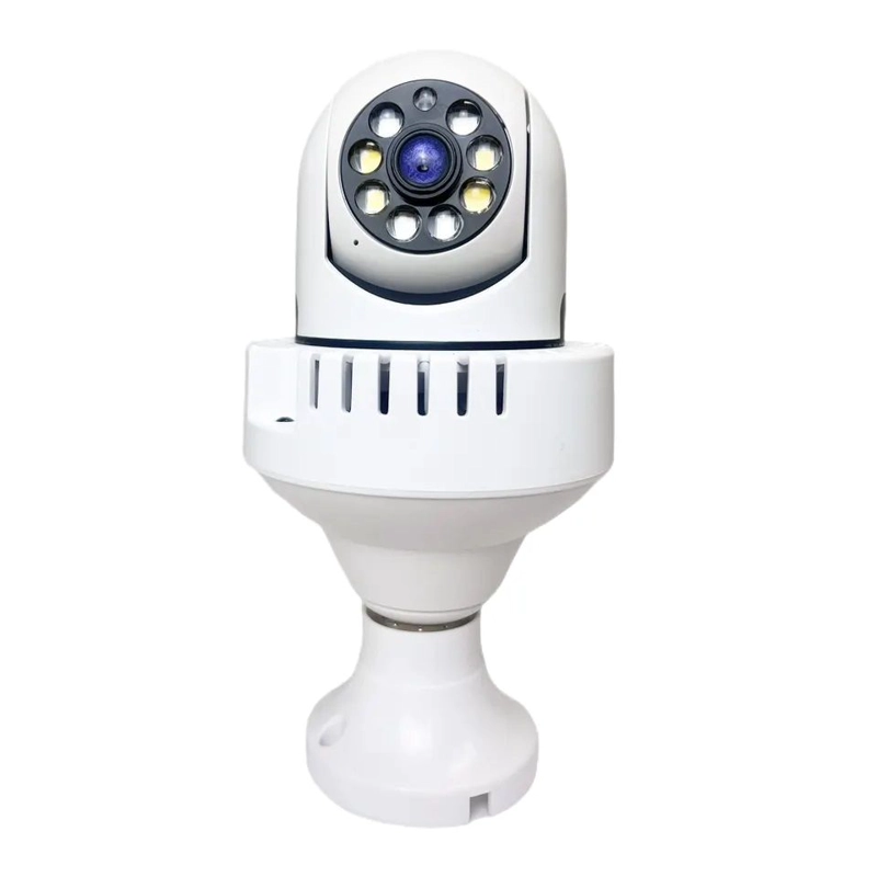 CAMARA IP 360° AMPOLLETA MOTORIZADA FULL HD DETECTOR DE HUMO ALARMA - 7