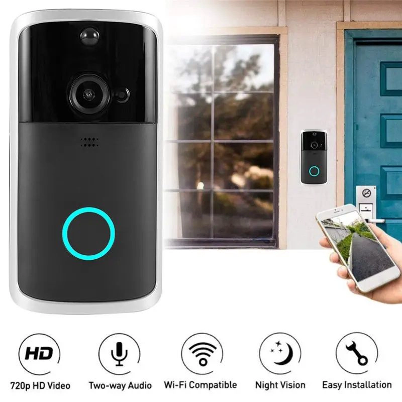 CAMARA INTELIGENTE PORTERO WIFI DOORBELL CON TIMBRE PARA SMARTPHONE - 2