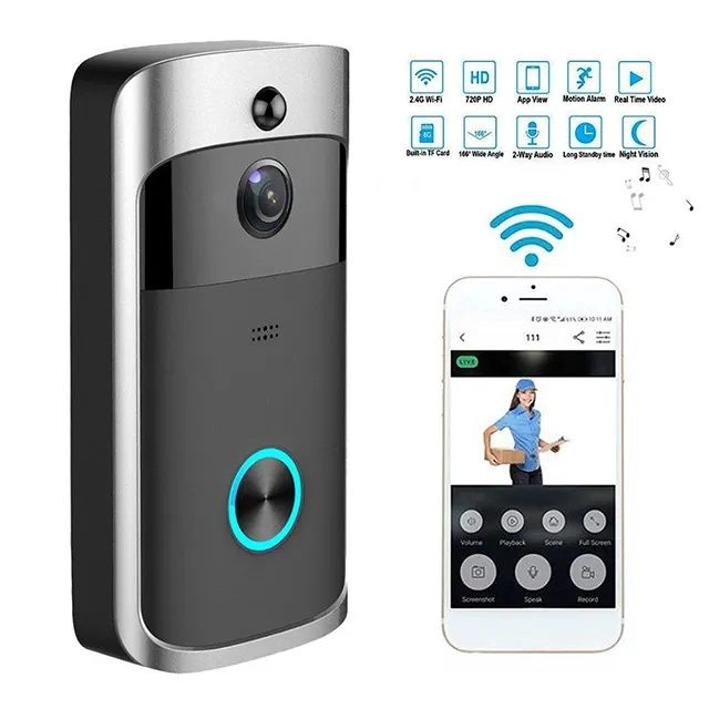 CAMARA INTELIGENTE PORTERO WIFI DOORBELL CON TIMBRE PARA SMARTPHONE - 5