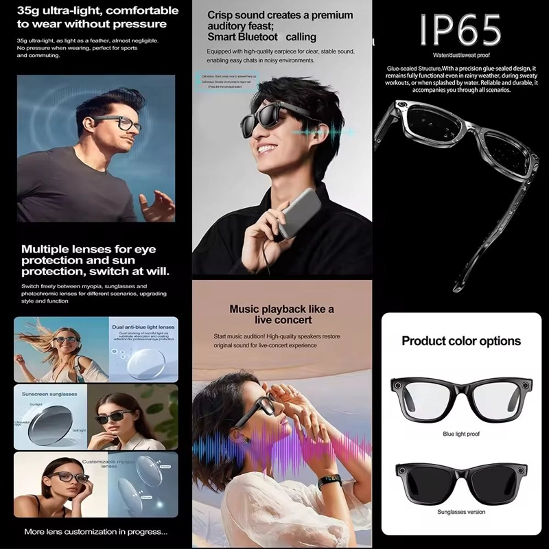 GAFAS INTELIGENTES CAMARA HD TRADUCCION Y REDUCCION DE RUIDO - 6