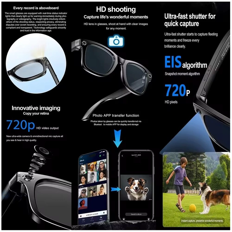GAFAS INTELIGENTES CAMARA HD TRADUCCION Y REDUCCION DE RUIDO - 7