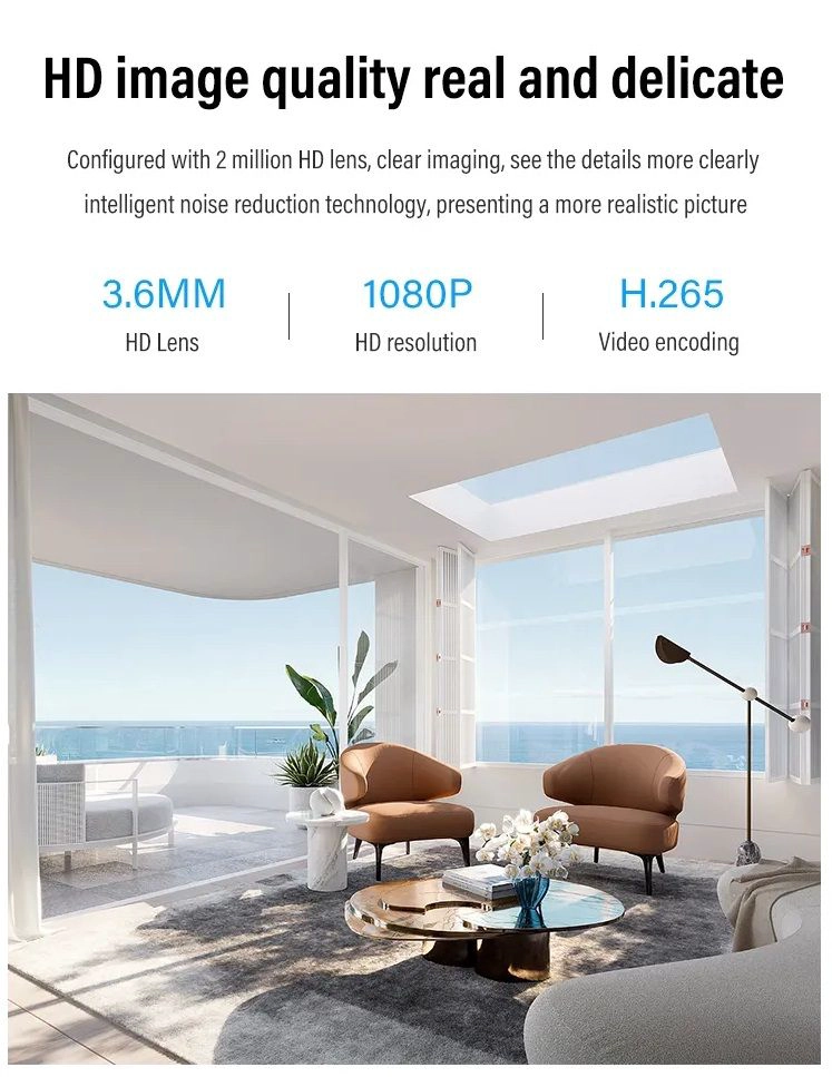 CAMARA WIFI HD CON ROTACION 360° VISION NOCTURNA Y ALMACENAMIENTO - 3