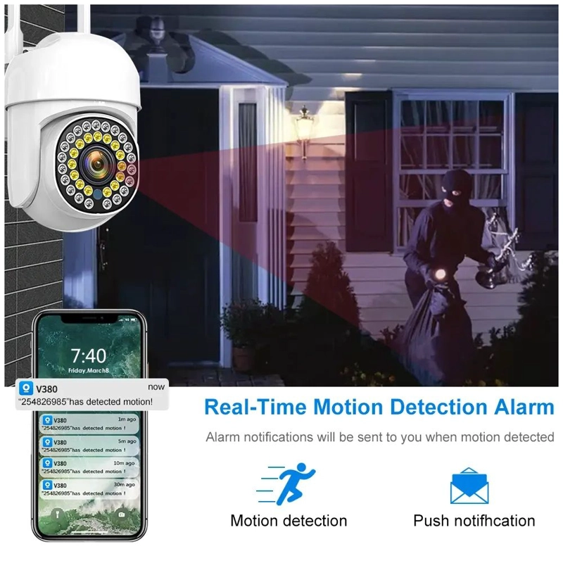 CAMARA DE SEGURIDAD IP WIFI 1080P PROTECCION INTELIGENTE BIDIRECCIONAL - 7