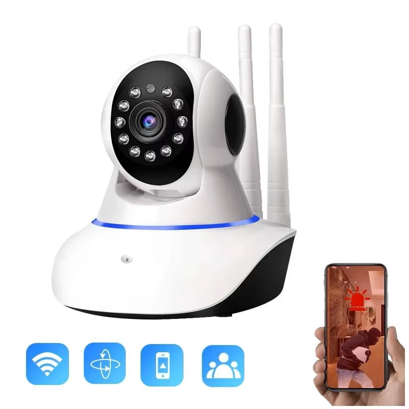 CAMARA DE SEGURIDAD WIFI COBERTURA PANORAMICA 360° FULL HD 1080P - 3