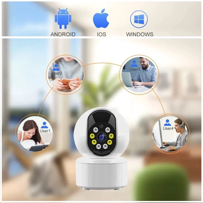 CAMARA DE SEGURIDAD WIFI FULL HD CON GIRO 360° Y VISION NOCTURNA DUAL - 5