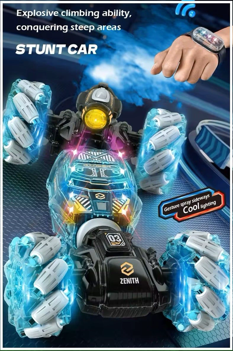 COCHE RC DOBLE CARA 4X4 CONTROL POR GESTOS HASTA 50 METROS - 6
