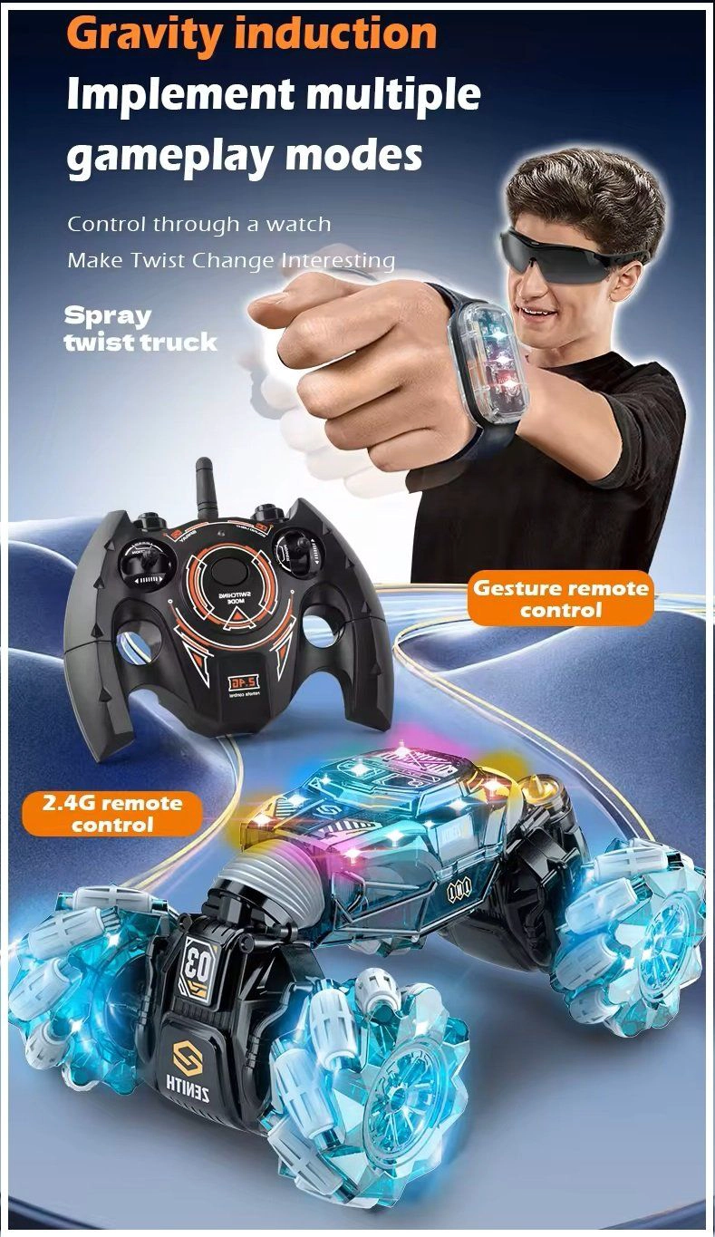 COCHE RC DOBLE CARA 4X4 CONTROL POR GESTOS HASTA 50 METROS - 7