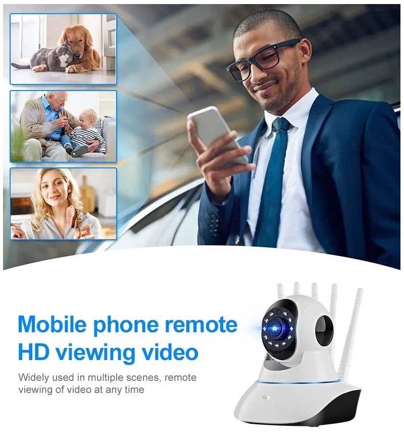 CAMARA DE SEGURIDAD WIFI COBERTURA PANORAMICA 360° FULL HD 1080P - 2