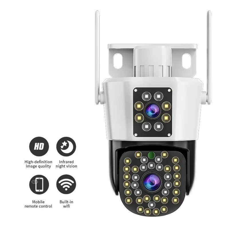 CAMARA DE VIGILANCIA IP WIFI CON DOBLE LENTE Y VISION NOCTURNA A COLOR - 1