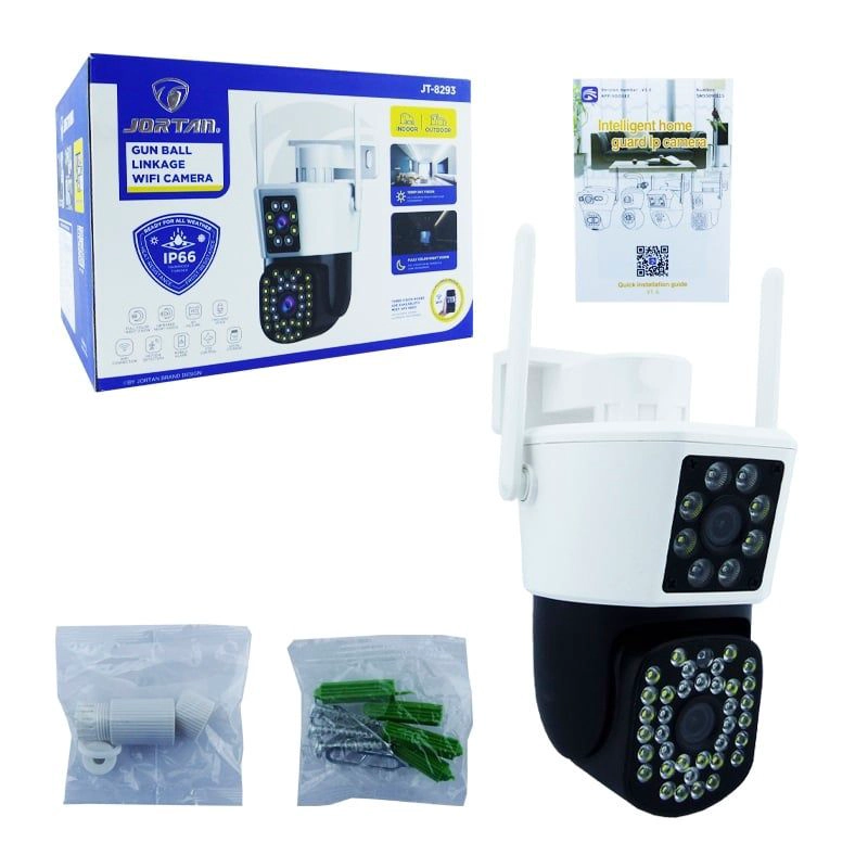 CAMARA DE VIGILANCIA IP WIFI CON DOBLE LENTE Y VISION NOCTURNA A COLOR - 2