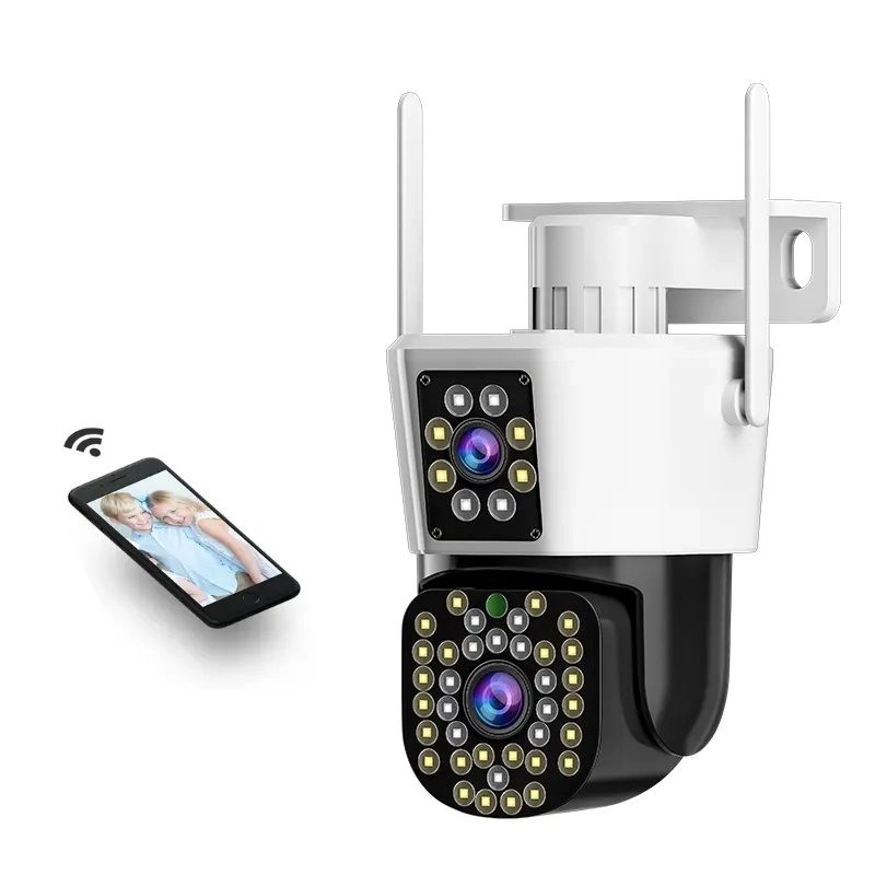 CAMARA DE VIGILANCIA IP WIFI CON DOBLE LENTE Y VISION NOCTURNA A COLOR - 4