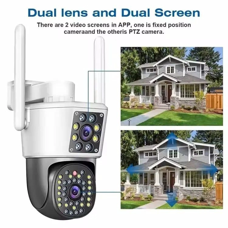 CAMARA DE VIGILANCIA IP WIFI CON DOBLE LENTE Y VISION NOCTURNA A COLOR - 5