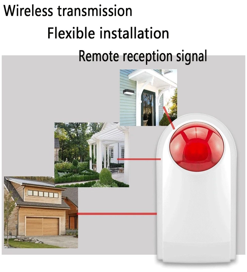 SIRENA ESTROBOSCOPICA WIFI PARA EXTERIORES 110-120DB - 5