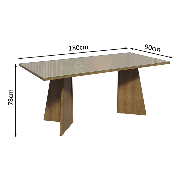 JUEGO DE COMEDOR MADESA MARISSA MARRON/CREMA/IMPERIAL - 5