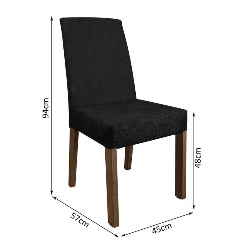 JUEGO DE COMEDOR MADESA DORIS CON 8 SILLAS MARRON/OXFORD - 2