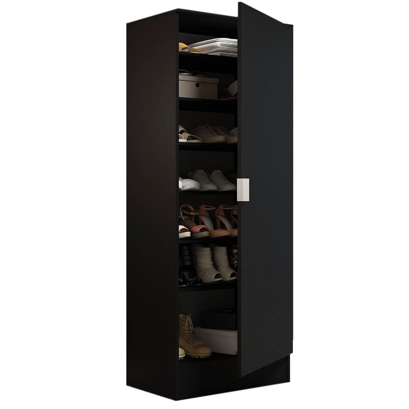 ARMARIO MULTIUSO ORGANIZADOR MADESA 1 PUERTA NEGRO - 8