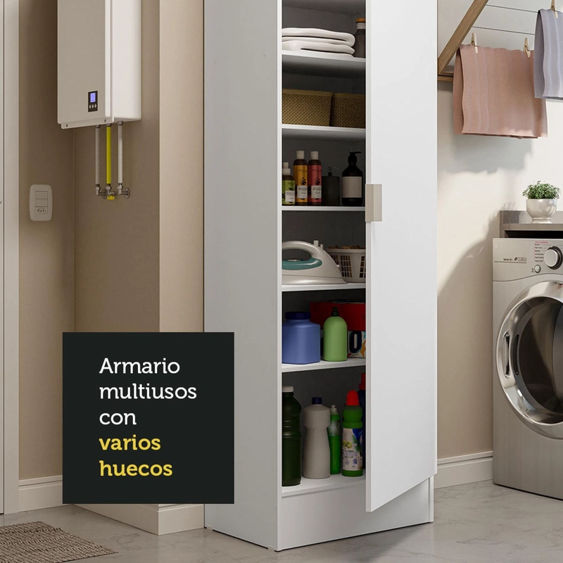 ARMARIO MULTIUSO ORGANIZADOR MADESA 1 PUERTA BLANCO - 7