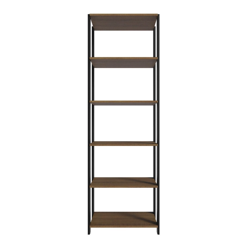 ESTANTE ORGANIZADOR MADESA 59 CM 5 REPISAS MARRON/NEGRO - 7