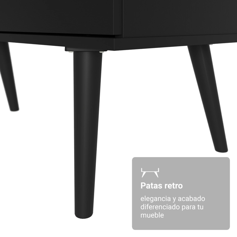 ESCRITORIO ESQUINERO MADESA LISBOA 3 CAJONES NEGRO - 6