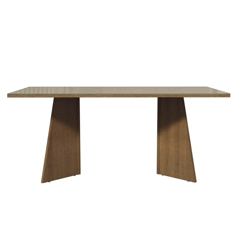 ESCRITORIO EJECUTIVO DE OFICINA MADESA 5388 CUBIERTA VIDRIO 180 CM CREMA - 6