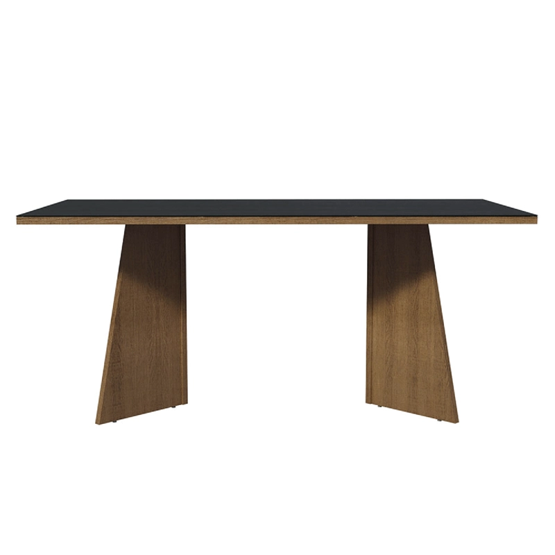 ESCRITORIO EJECUTIVO DE OFICINA MADESA 5388 CUBIERTA VIDRIO 180 CM NEGRO - 6