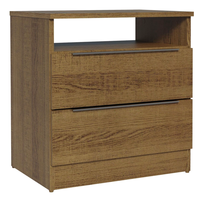 VELADOR MADESA 3227 CON 2 CAJONES MARRON - 2