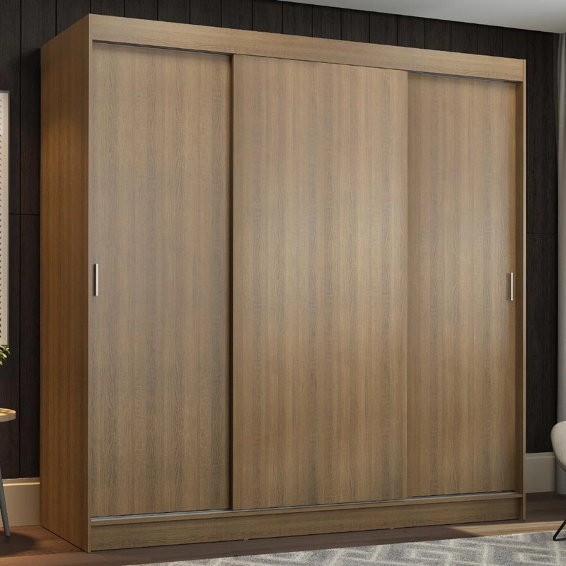 CLOSET MADESA RENO 3 PUERTAS CORREDIZAS MARRON - 1