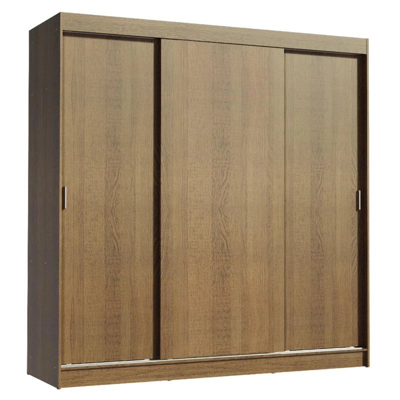 CLOSET MADESA RENO 3 PUERTAS CORREDIZAS MARRON - 2