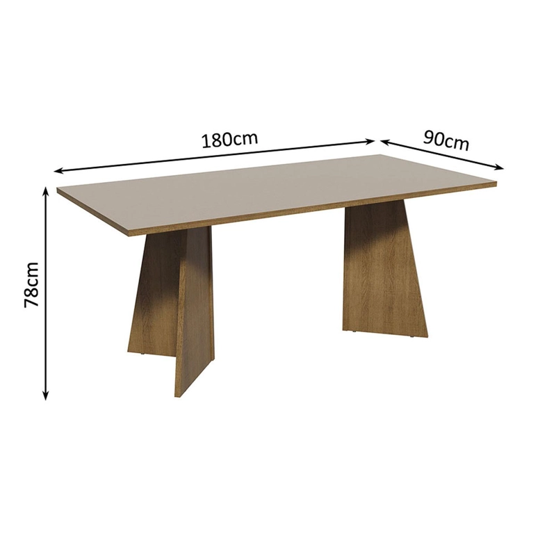 JUEGO DE COMEDOR MADESA SIMONE MARRON/CREMA/IMPERIAL - 6