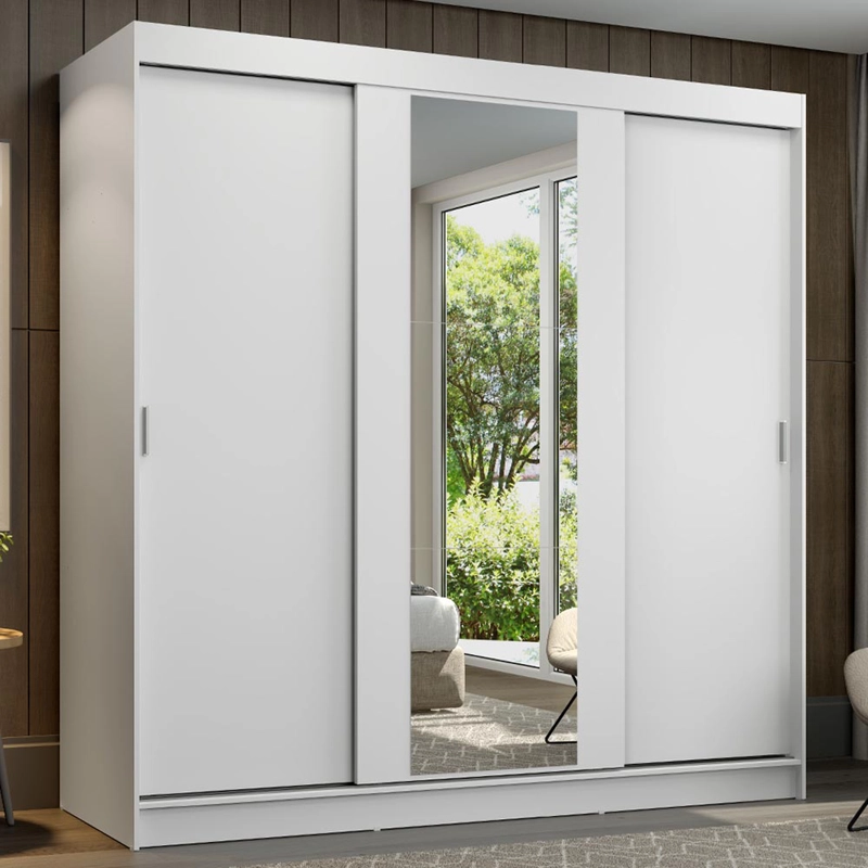 CLOSET MADESA RENO 3 PUERTAS CORREDIZAS BLANCO - 1