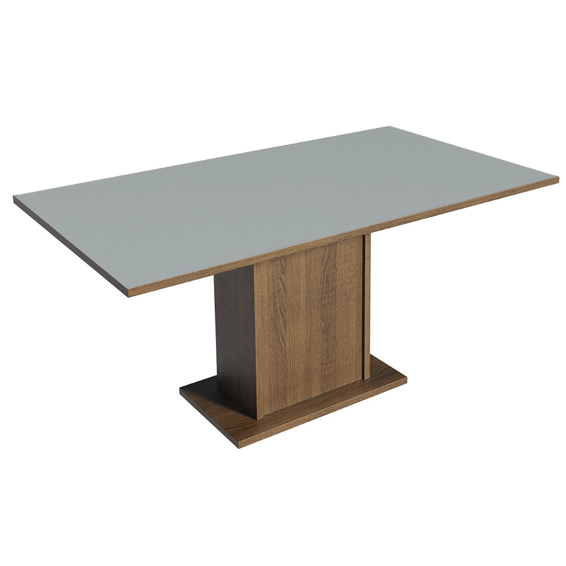 MESA DE COMEDOR MADESA 5275 RECTANGULAR MARRON/GRIS - 1