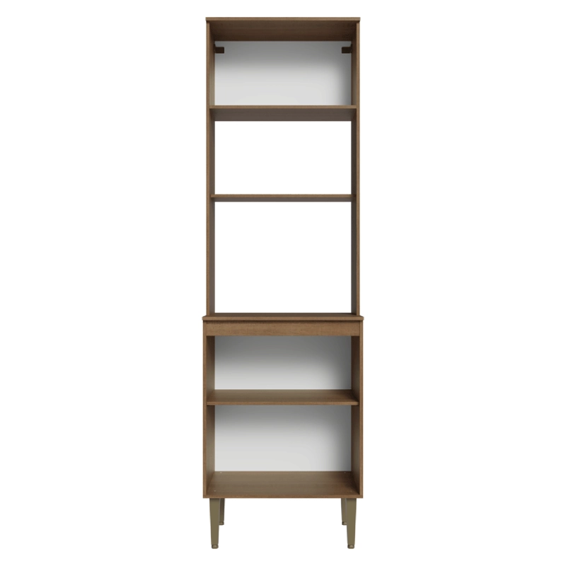 TORRE PARA HORNO Y MICROONDAS MADESA LILLE 60 CM 3 PUERTAS MARRON/NEGRO - 8