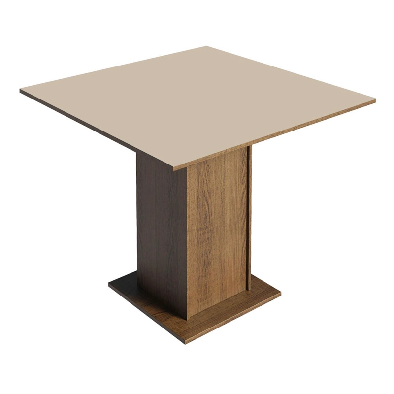 MESA DE COMEDOR MADESA 5363 CUADRADA MARRON/CREMA - 1