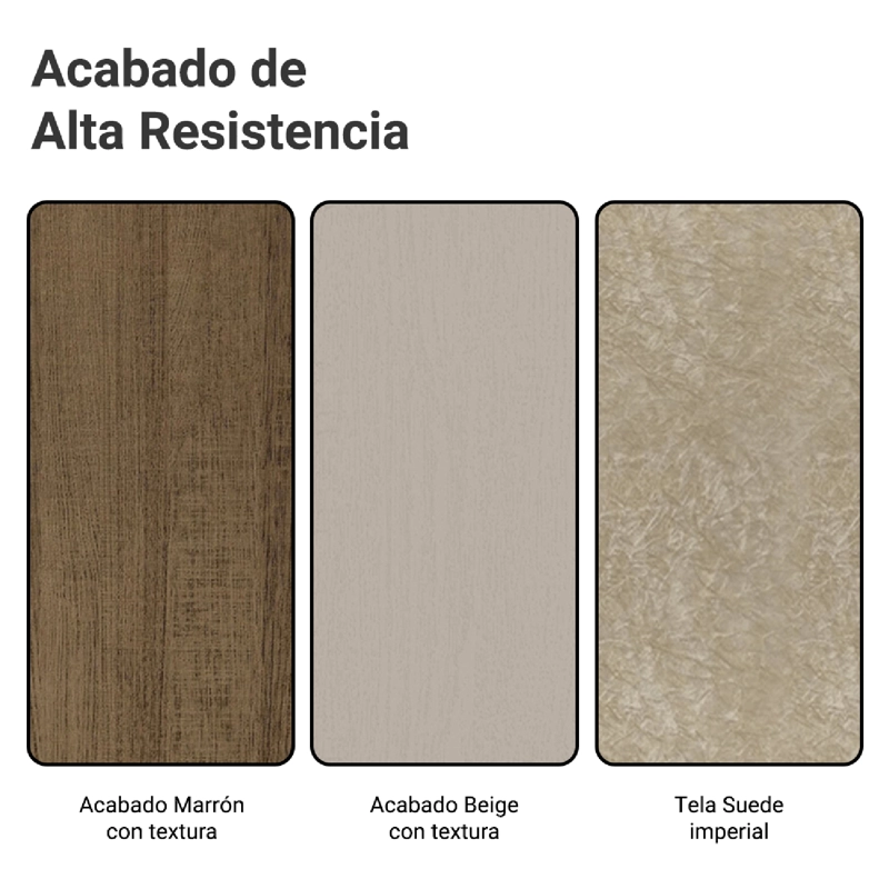 JUEGO DE COMEDOR MADESA VALERIE MARRON/CREMA/IMPERIAL - 2