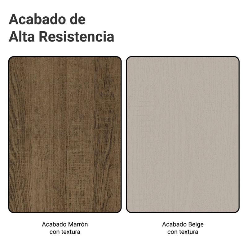 MESA DE COMEDOR MADESA 5275 CON VIDRIO RECTANGULAR MARRON/CREMA - 5