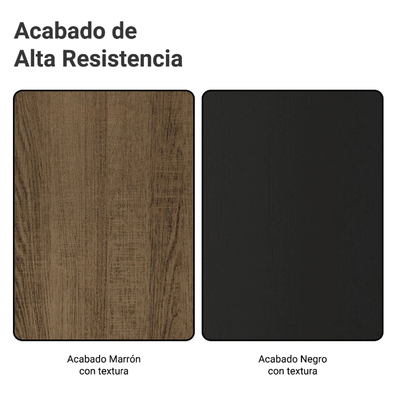 MESA DE COMEDOR MADESA 5363 CON VIDRIO CUADRADA MARRON/NEGRO - 4
