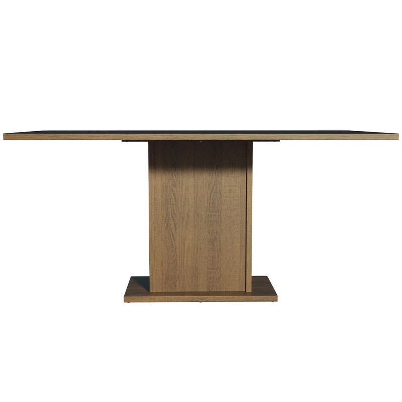 MESA DE COMEDOR MADESA 5275 RECTANGULAR MARRON/NEGRO - 4