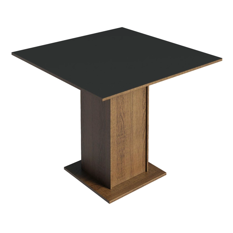 MESA DE COMEDOR MADESA 5363 CUADRADA MARRON/NEGRO - 1