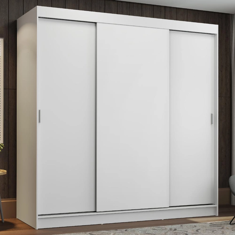 CLOSET MADESA RENO 3 PUERTAS CORREDERAS BLANCO - 1