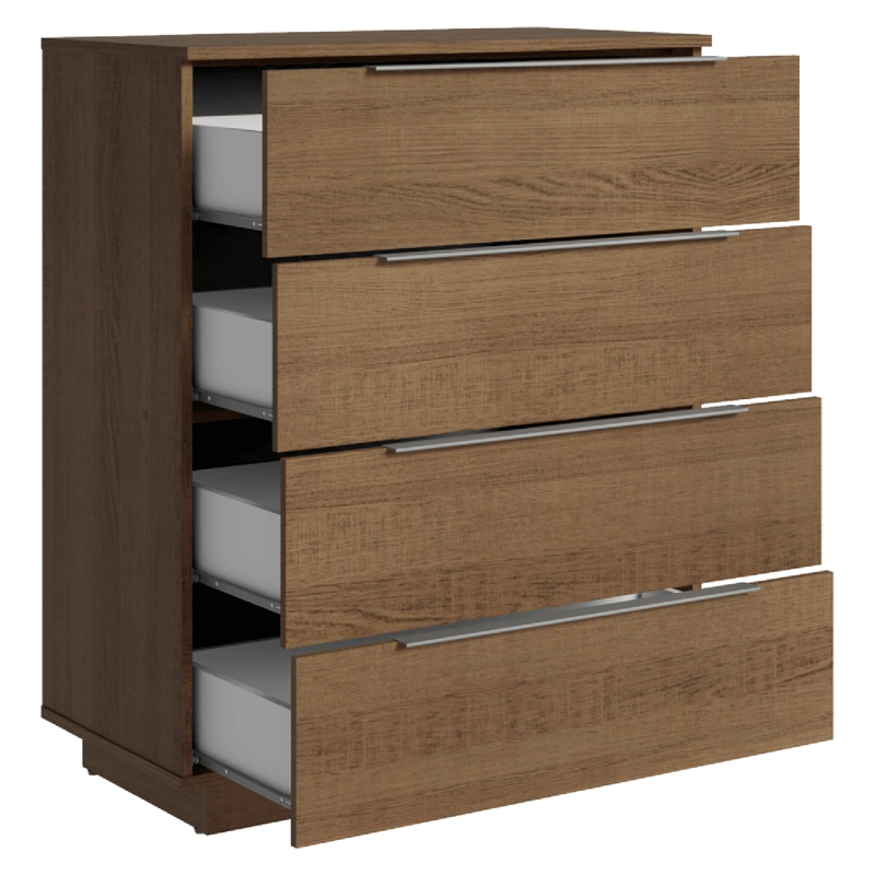 COMODA MADESA CON 4 CAJONES MARRON - 6
