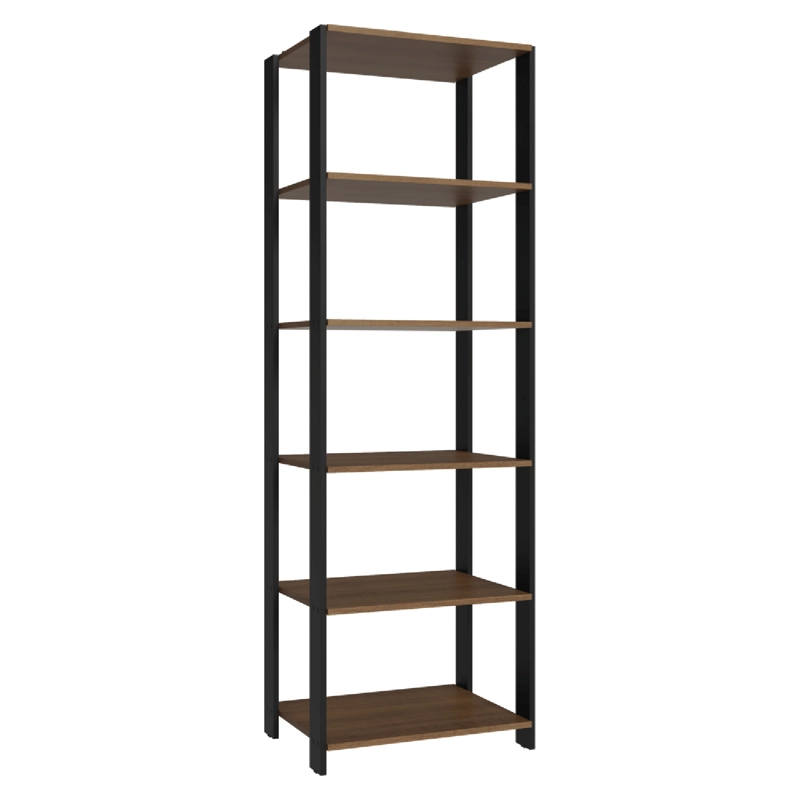 ESTANTE LIBRERO MADESA 59 CM 5 REPISAS MARRON/NEGRO - 8
