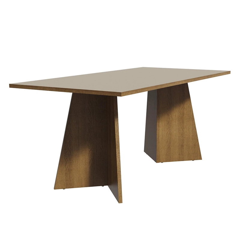 MESA DE COMEDOR MADESA 5388 RECTANGULAR MARRON/CREMA - 1