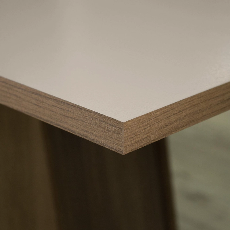 MESA DE COMEDOR MADESA 5388 RECTANGULAR MARRON/CREMA - 4