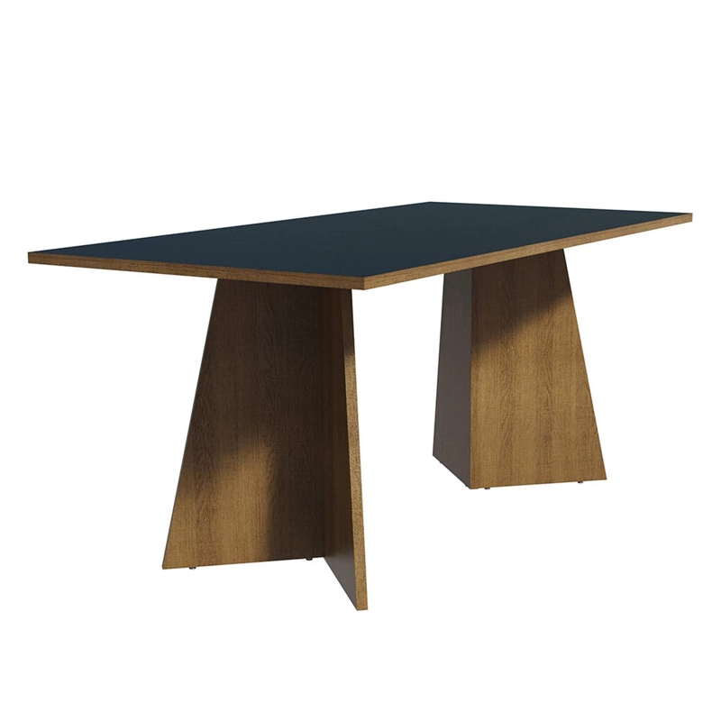 MESA DE COMEDOR MADESA 5388 RECTANGULAR MARRON/NEGRO - 1