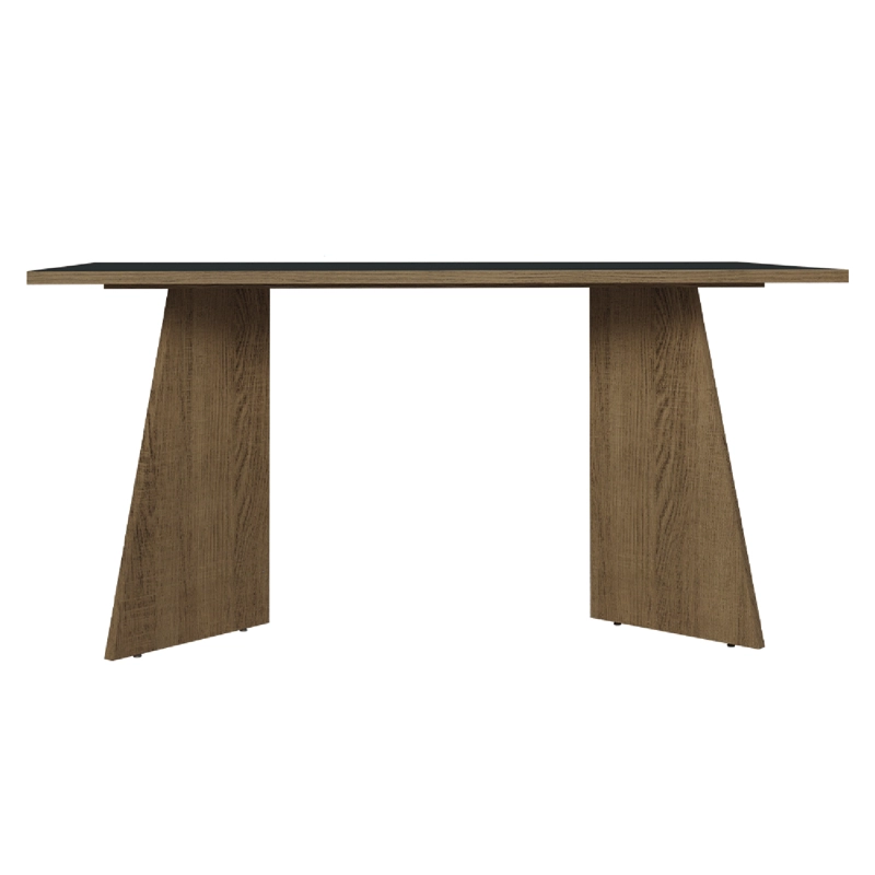 MESA DE COMEDOR MADESA 5389 RECTANGULAR MARRON/NEGRO - 4