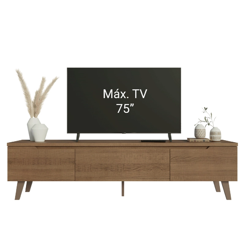 RACK PARA TV HASTA 75 PULGADAS MADESA DUNE MARRON - 5