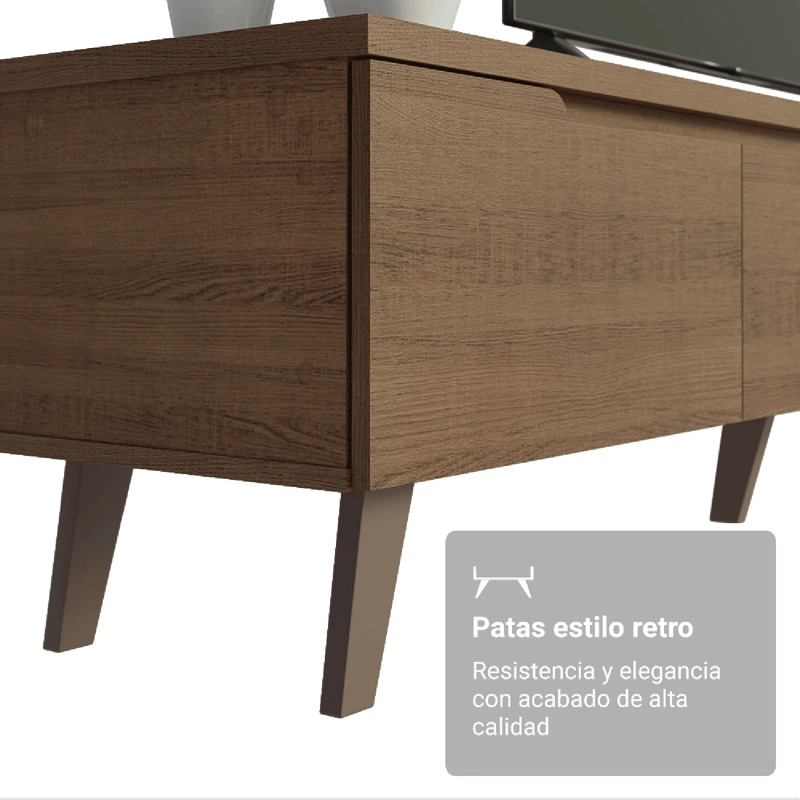 RACK PARA TV HASTA 75 PULGADAS MADESA DUNE MARRON - 7
