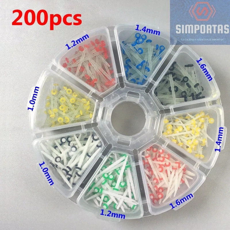 SET XL POSTES FIBRA DE VIDRIO DENTAL 200U RUEDA SANTIAGO - 1